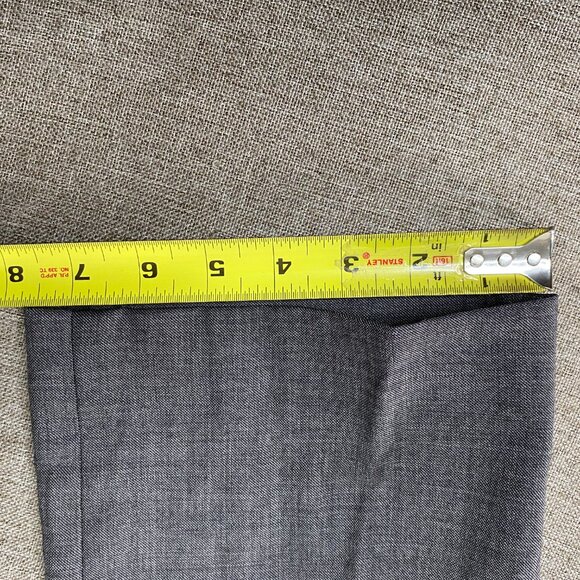 J.Crew Thompson Wool Dress Pants Men's 33 x 32 Mid Rise Gray Business Office - Picture 13 of 16